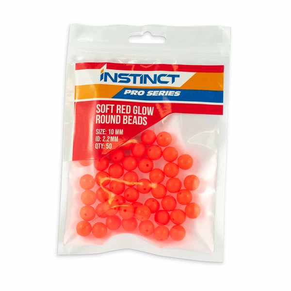 Promo π Terminal Tackle Instinct Pro Soft Lumo Red Glow Beads 10mm π§¨