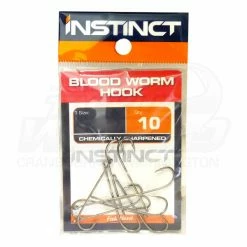 Cheap 😍 Hooks Instinct Blood Worm #6 Hook 25 Value Pack 🛒