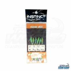 Best Pirce 🔥 Pre Tied Rigs Instinct Sabiki Bait Rig - Green Holo Feather/Lumo 👏