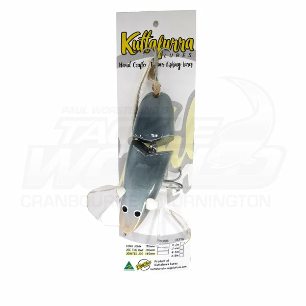 Best Pirce ❤️ Murray Cod Lures Kuttafurra Joe The Rat Jointed Top Water Cod Lure ⭐ - Image 4