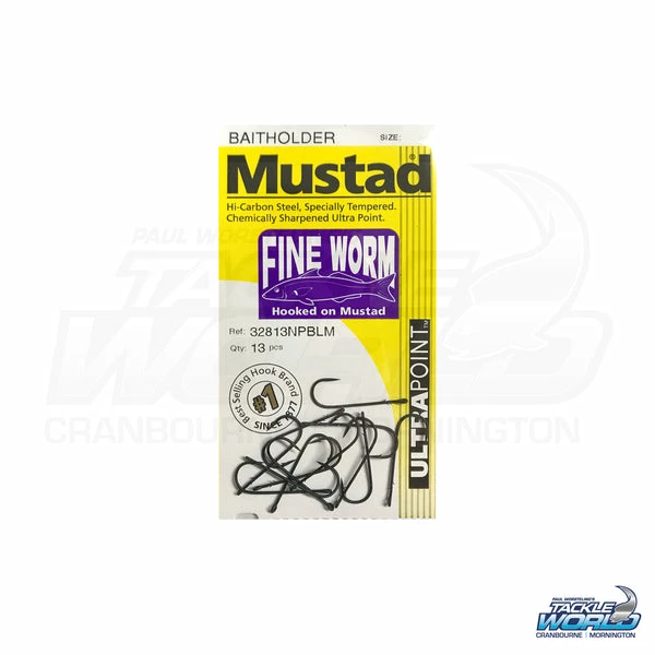Flash Sale βοΈ Mustad Fine Worm Hooks π―