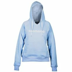 Discount 🎁 Clothing Shimano 👩 Womens Hoodie Sky Blue ⭐