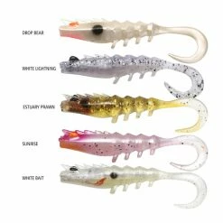 Promo 😀 Lures Squidgies Prawn Wriggler Tail Soft Plastics 🔔